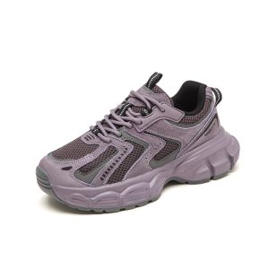 Sports Daddy Shoes Women's 2025 Spring/Summer New Versatile Student Korean Version Thick-Sole Heightened Lightweight Breathable Mesh Running