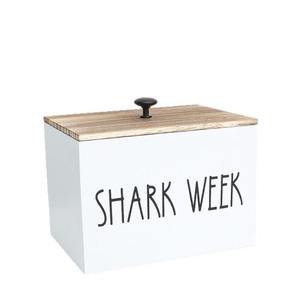 Cross border laundry storage wooden box bathroom tampon storage box wooden bathroom storage box with lid - Image 5