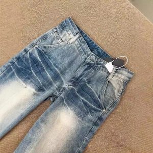 American retro hottie micro flared jeans women's 2024 spring and autumn new design sense loose and thin wide-legged trousers
