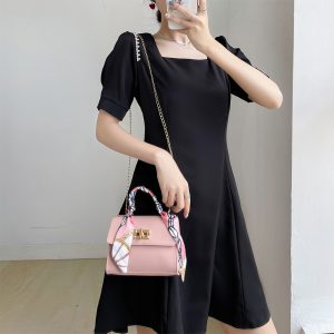 Bag New Women's 2022 Fashion Women's Handbag Niche Design Silk Scarf Mini Chain Bag Shoulder Crossbody Bag