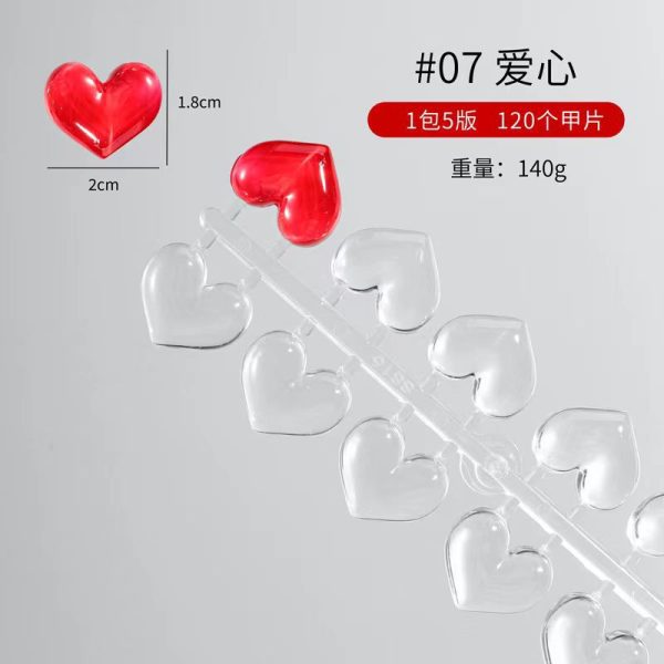 Zizi International Nail Pattern Nail Sheet 2023 New Doudou Camellia Heart Shape Color Card Ice Transparent Nude Short Model - Image 2