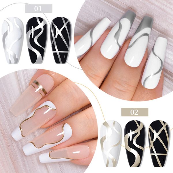 Cross-border new product nail metal wire glue high-density hook paint glue metal glue phototherapy nail glue 5ml - Image 4