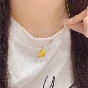 S925 sterling silver enamel sweet dream unicorn necklace women's pendant high-end light luxury style macaron cute collarbone chain