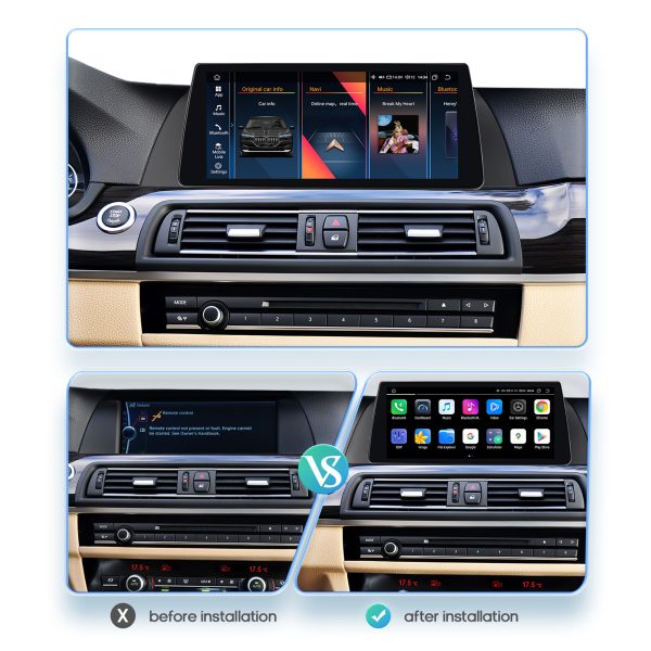 The 10.25-inch BMW Navigation 525i 528i is suitable for 11-12 models of 5 Series F10 F11 modified high-definition large screen - Image 2