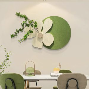 Restaurant decoration painting, creative flowers, sandstone painting, three-dimensional physical green plant hanging painting, living room, bedroom, high-end sense wall painting