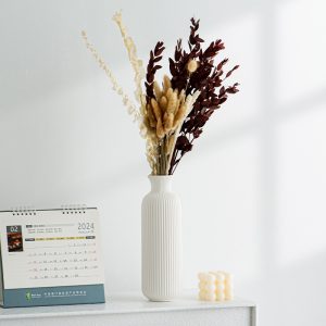 Cross-border ins style vase ceramic ornaments high-end flower arrangement model room living room homestay decorations