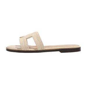 Sheepskin version_Sandals summer fashion beach flat ins trendy white slippers women wear a pair of shoes H casual.