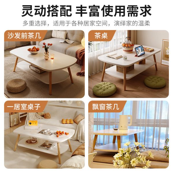 Coffee table, small apartment, living room, home sofa, tea table, bedroom, simple rental house, new modern simple small table - Image 2