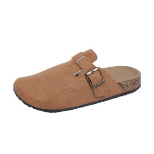 Foreign trade cross-border Birkenstock women's spring new slip-on shoes toe shoes women's slippers doctor shoes nurse shoes half flip flops