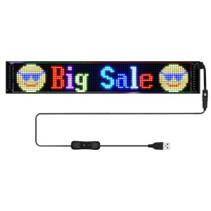 Foreign trade cross-border explosive products car flexible led soft screen Bluetooth APP smart car sticker truck devil eye display