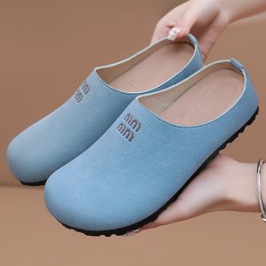 Shoes, women's shoes, versatile summer Birkenstock half slippers, slippers, fashionable polyurethane casual shoes, drop shipping