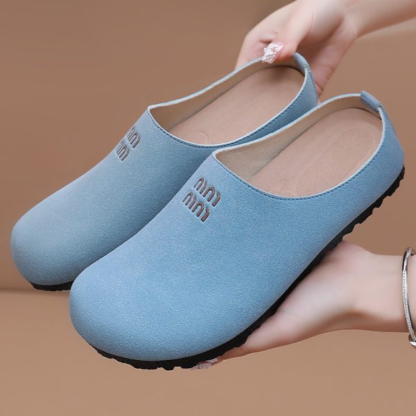 Shoes, women's shoes, versatile summer Birkenstock half slippers, slippers, fashionable polyurethane casual shoes, drop shipping - Image 4