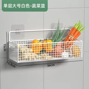 Daily necessities, kitchen, bathroom, toilet, living room, dormitory, wall hanging, no perforation, shelves, storage, hanging baskets, nails