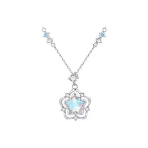 New Heart of the Ocean Necklace Women's Light Luxury Niche Design High-end Clavicle Chain Valentine's Day Gift for Girlfriend