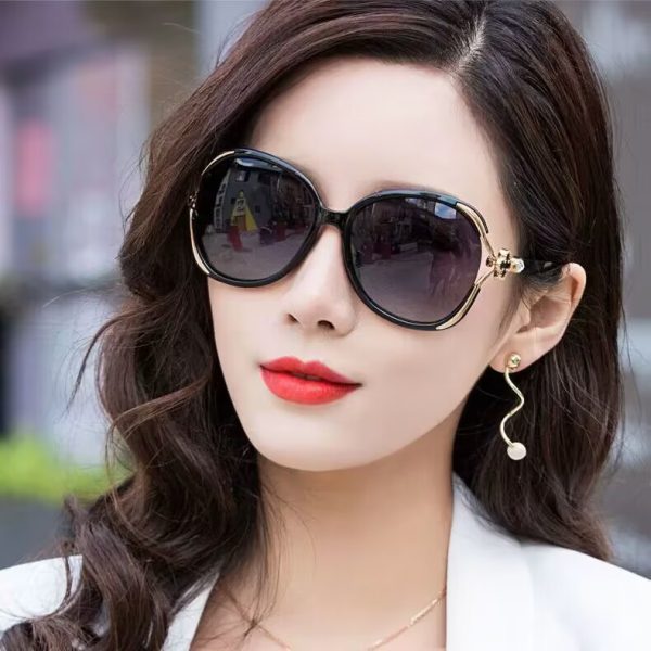New Clover Women's Polarized Sunglasses, UV Protection Glasses, Sun Protection, Driving Slimming, Fashion, Trendy Sunglasses