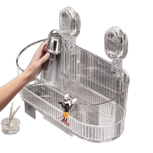 Suction cups, shelves in bathrooms, non-perforated walls, cosmetics shelves on walls, toilets, vanities, storage racks - Image 5