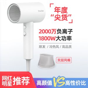 showsee Xiaoshi hair dryer home negative ion high power student dormitory hair dryer hair dryer A1-W