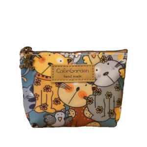 Cartoon waterproof oxford cloth mini coin purse card holder girls coin lipstick headphones car key storage pouch