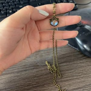 Creative Vintage Dragonfly Green Crystal Pendant Necklace for Women Personality Fashion Party Bohemian Jewelry