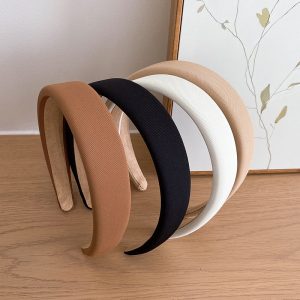 Go out and go out with a versatile hair pressure hair wash face wide brim hair tie headband headband women's 2024 new head cave white hairpin headband headband