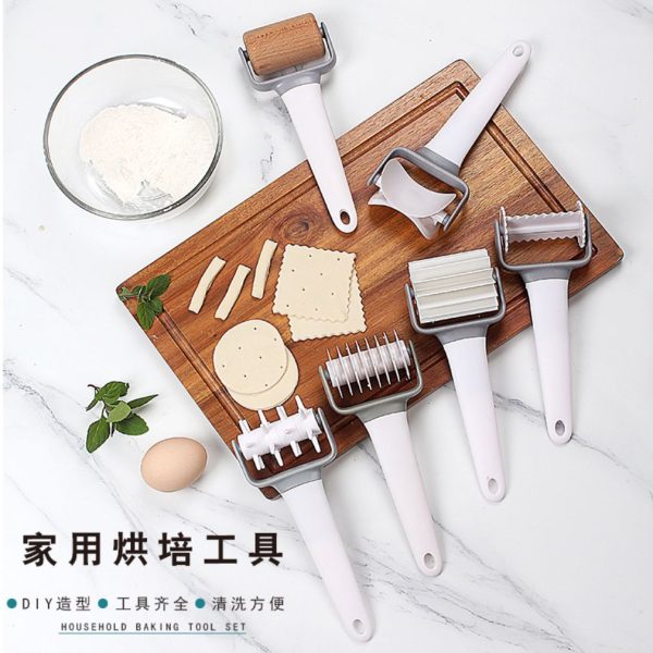 Pizza Roller Set Baking Tools Patterned Plastic Mesh Cutter Multi-purpose roller cutter creative noodle hob