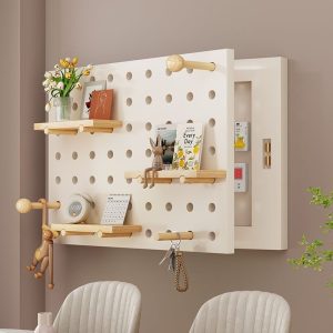 Cream hole hole board meter box decorative painting free punch restaurant shelf cover distribution box hanging picture 2024 new model