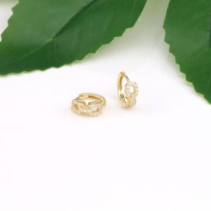France Paris s925 sterling silver vintage light luxury stone earring temperament French fashion high-end earrings earrings women
