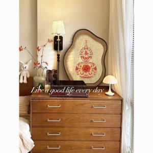 Medieval style Fulu gourd desktop painting, TV cabinet painting, living room table painting, high-end entryway cabinet ornaments, ornaments