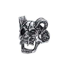 Cross-border hot sale punk style rings, domineering personality, men's lion head, skull, wolf head, leopard head, Buddha face ring