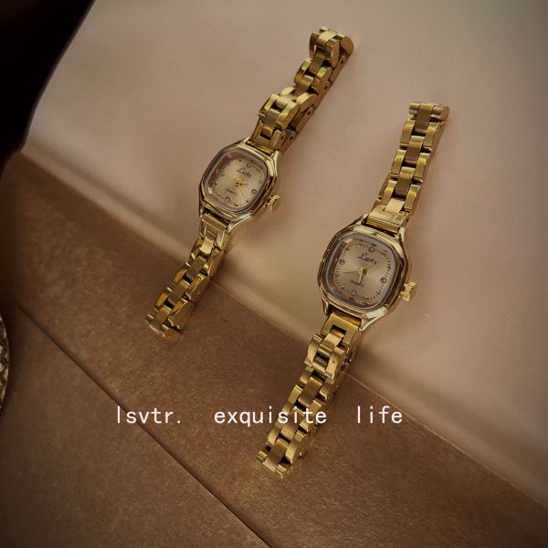 LSVTR new manufacturer wholesale foreign trade live vintage style mini small gold watch French retro light luxury watch woman - Image 2
