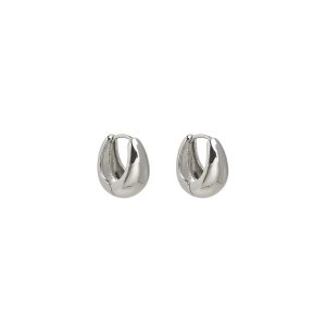 European and American French retro metal earrings women's 2023 niche design sense high-end light luxury simple gold earring earrings