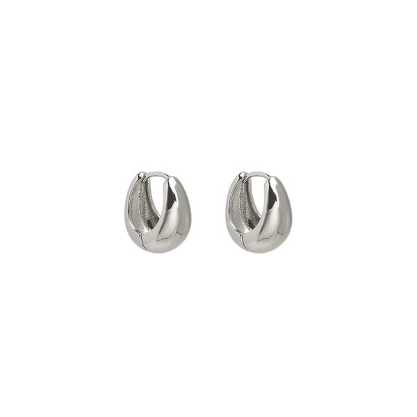 European and American French retro metal earrings women's 2023 niche design sense high-end light luxury simple gold earring earrings - Image 5