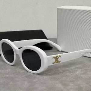 Retro European and American style cat-eye sunglasses, women's trend, new sunglasses, Celin's letter high-quality anti-ultraviolet glasses