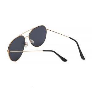 Fashion toad ultralight sunglasses simple gold frame sunglasses aviator glasses men's and women's fashion wear travel sunshade