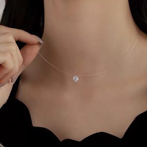 A pretty good life, Sun Li, Hu Manli, the same mermaid tears necklace, women's light luxury, high-end sense niche, clavicle chain tide