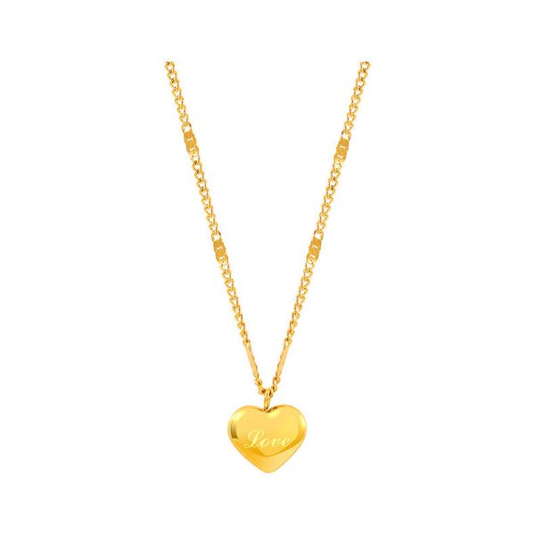 South Korea Dongdaemun fashion personality trend cute love necklace collarbone chain necklace Internet celebrity temperament necklace female wholesale - Image 5