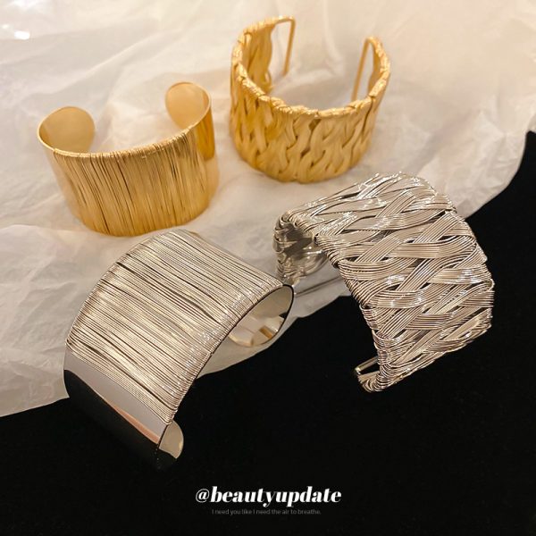 European and American cross-border cold wind twist bracelet simple high-end temperament bracelet light luxury fashion girlfriend hand jewelry wholesale - Image 4