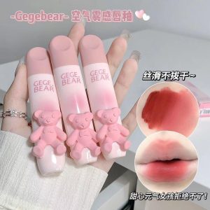 Gogo bear tender color lip glaze soft mist milk mist whitening matte lip gloss mud pseudo-plain lipstick students