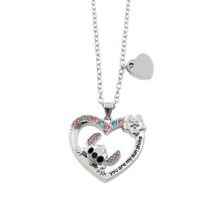 you are my sunshine Stitch Pendant Necklace Female Heart Stitch Party Gift