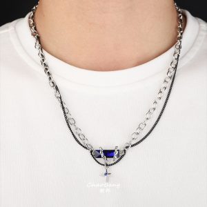 Starlight Haoshi titanium steel necklace men's trend high-end niche personality design light luxury collarbone chain women's ins jewelry