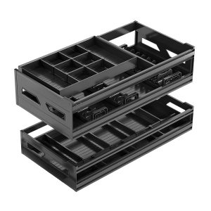 Hansbao Mara basket kitchen cabinets double seasoning rack pots and pans storage all-aluminum dishes and baskets