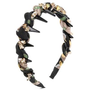 2025 Internet celebrity new hairpin headband, feminine temperament, diamond-inlaid skull top headdress, versatile hair pressure and face washing headband