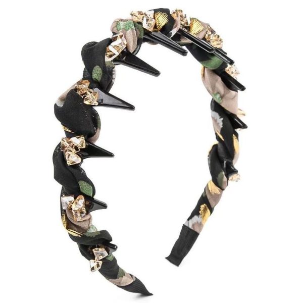 2025 Internet celebrity new hairpin headband, feminine temperament, diamond-inlaid skull top headdress, versatile hair pressure and face washing headband - Image 4