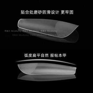 Nail flat arc nail sheet single size refill optional long tip trapezoidal almond oval square scrub nail patch