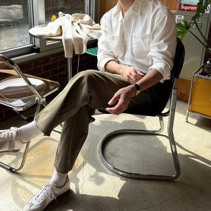 ASCLO Spring/Summer Simple Shirt Men's Korean Linen White Shirt Casual, Versatile, Handsome Lapels, Luxury