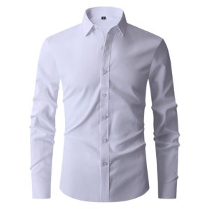 Foreign trade cross-border Amazon new men's shirt long sleeve trend new men's casual Korean slim shirt for men