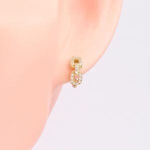 France Paris s925 sterling silver vintage light luxury stone earring temperament French fashion high-end earrings earrings women