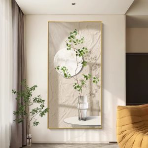 Entrance hallway paintingNordic sense of luxury, aisle hanging painting, cream wind texture painting, living room sofa, background wall decoration painting