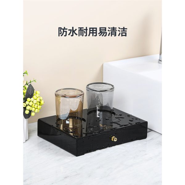 Hotel dental storage box, disposable toiletries, bathroom, toilet, countertop, consumable box, remote control tray - Image 3