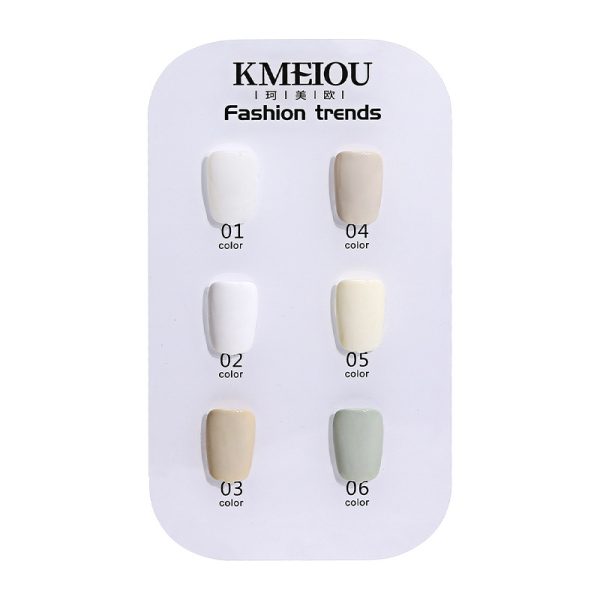 Nail art white nail polish glue pure white pure black translucent black beige yogurt white new popular white white nail salon special - Image 5